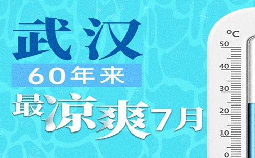 2020年7月武汉平均气温25.9℃ 平均最高气温不超过30℃