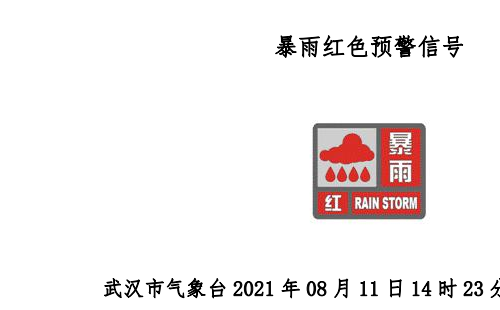 武汉暴雨红色预警8月11日